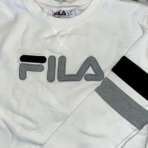 Fila cropped crew neck sweater